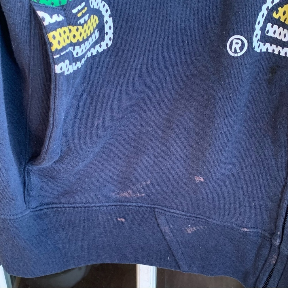 Notre Dame Full Zip Hoodie Sweatshirt Adidas Large - Picture 6 of 7